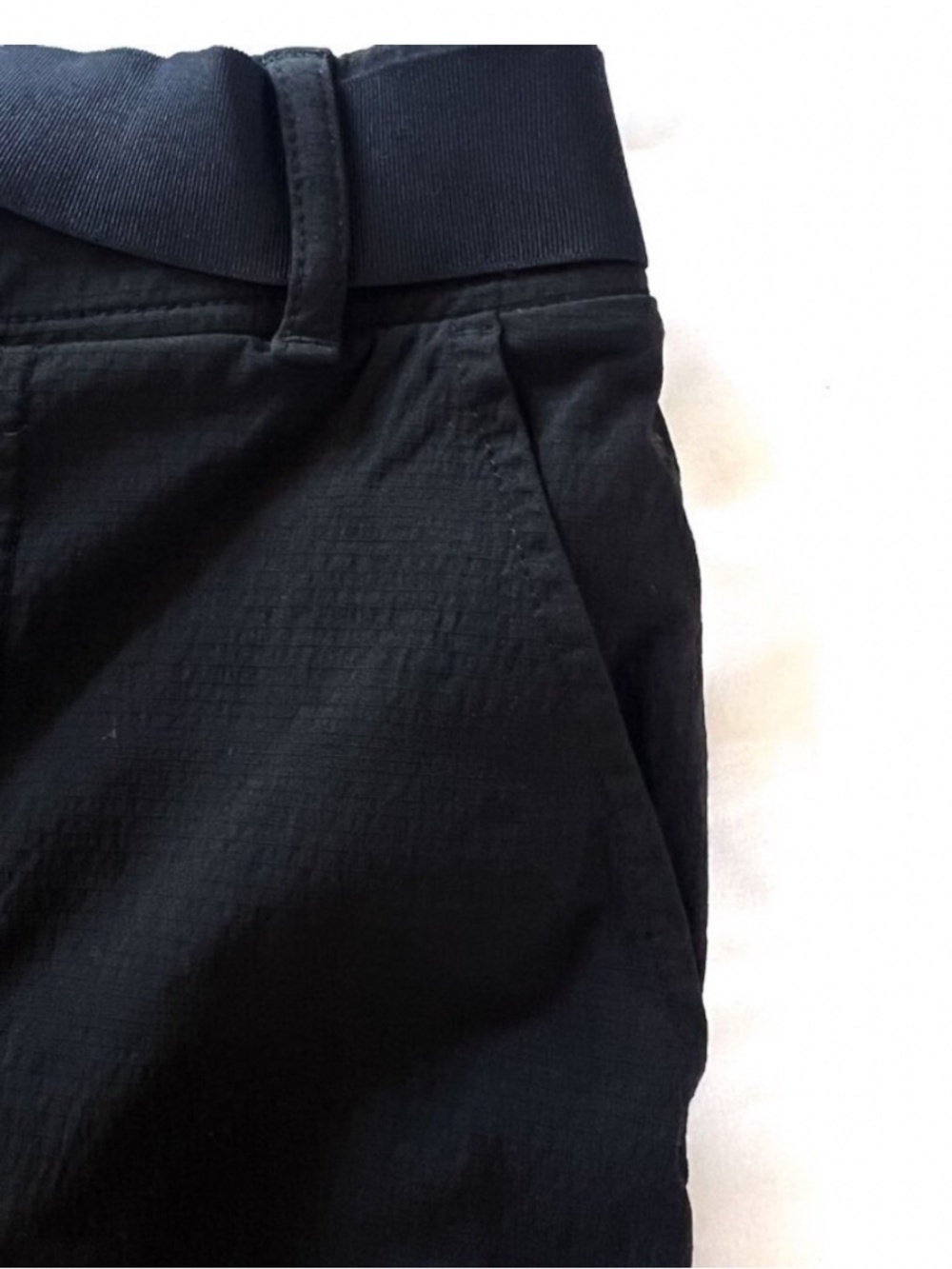 Athleta Trekkie Utility Cargo Belted Black Pants For Travel Or Hiking Size 8 - Picture 6 of 16